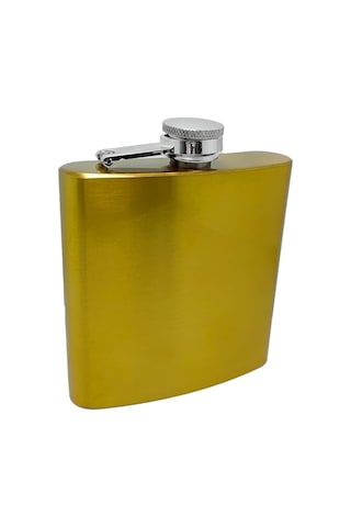 Çelik Sarı 6 Oz 180 Ml İçki Matarası Py49sr Genel