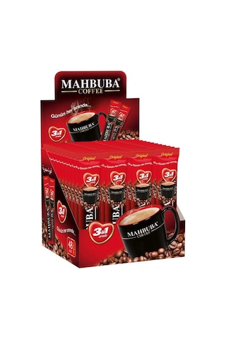 Mahbuba Coffee 3ü1 Arada Hazır Kahve 48 x 18 G