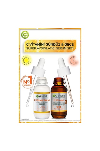 Garnier C Vitamini Süper Aydınlatıcı Serum 30 ML + Aydınlatıcı Gece Serumu 30 ML