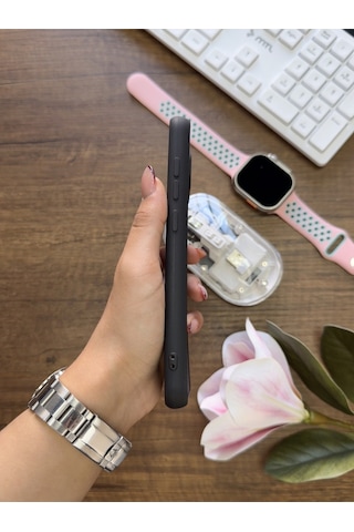 Redmi Note 9 Uyumlu Kamera Korumalı Darbeye Dayanıklı Renk Atmayan Keep Silikon Kılıf Siyah