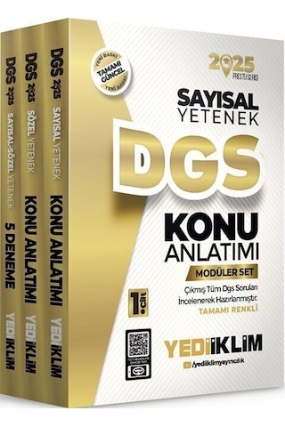 Yediiklim Yayınları 2025 Dgs Konu Anlatımlı Modüler Set