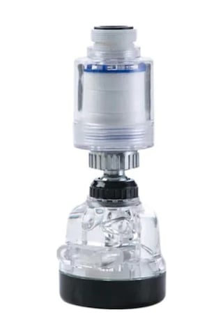 3 Fonksiyonlu Filtreli 360 Derece Döner Musluk Başlığı Şeffaf