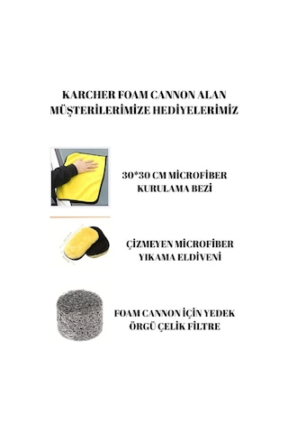 Karcher K2-k3-k4-k5-k6-k7 Foam Cannon Foam Lance Köpük Yapma