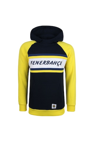 Fenerium Erkek Trıbun Sarı Reglan Kollu Sweat Sarı-lacıvert Sarı - Lacivert