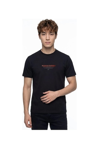 Erkek T-shirt Lf2042994 Siyah