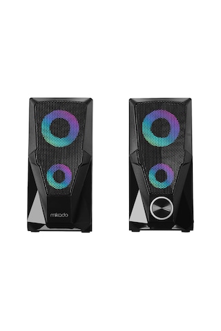 Lexroo Md-336 2.0 6 Watt Rgb Ledli Siyah Multimedia Usb Speaker Hoparlör