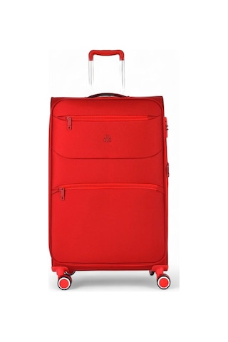 Benetton 70 Cm Kırmızı Unisex Büyük Boy Valiz 14bnt2400-01 Kırmızı