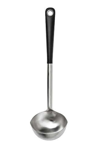 Ikea 365+ Hjälte Çorba Kepçesi 34 Cm Krom-siyah