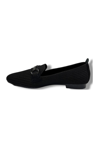 Ceylan Shoes 185-26 Triko Mw Toka Anatomik Kadın Babet Sıyah