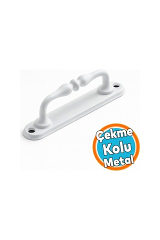 Metal Kapı Çekme Kolu 12 Cm Dolap Mobilya Dolap Çekmece Tutamağı Kulp Saclı Kulpları Beyaz Çok Renkli