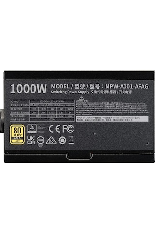 Cooler Master Elite Gold Mpw-a001-afag-beu 1000w Atx 3.1 Pcıe-e Akak92col0010