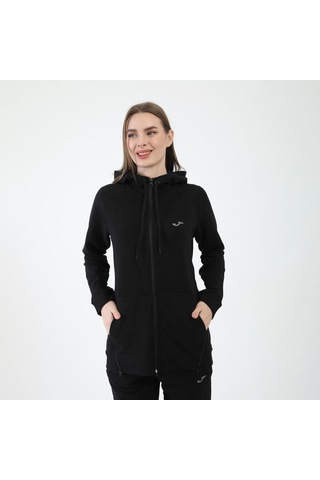 Joma 6231305-siyah Kadın Önden Fermuarlı Sweat