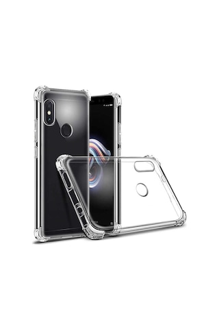Xiaomi Redmi Note 6 Pro Kılıf Zore Nitro Anti Shock Silikon Renksiz