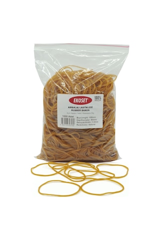 Ekoset 100Mm Kauçuk Paket Ambalaj Lastiği 5.000 Adet