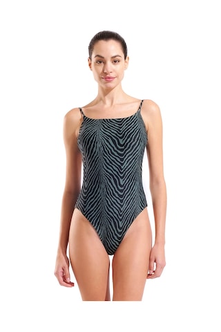 Arena Water Prints Swimsuit Kadın Siyah Yüzücü Mayo 009398506