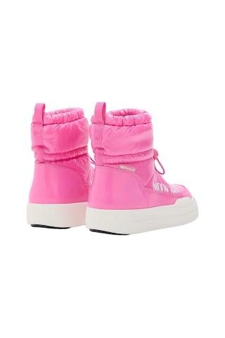 J001 Pink Gum Bot Kız Çocuk 80d3440110 Moon Boot Jr Park Tube Mid Glitter Wp Pembe