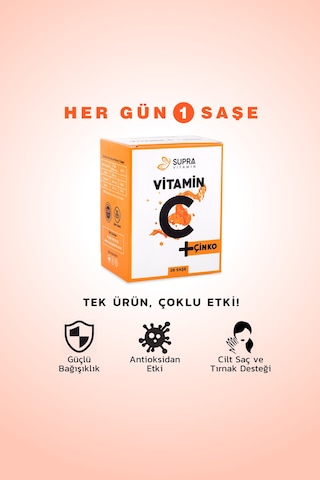 Supra Protein Supra Vitamin C + Çinko- Prebiyotik Inülin Ilaveli