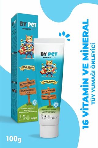 Kedi Multivitamin Takviyesi, Bağışıklık Destekleyici Macun, 100 Gram