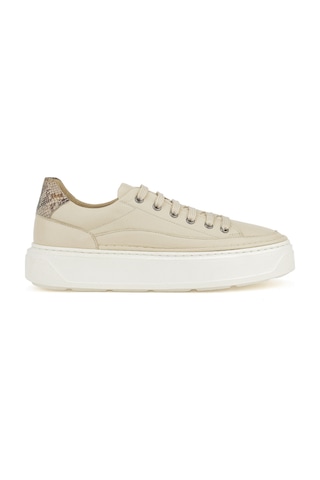 Ziya, Kadın Hakiki Deri Sneaker 1511035z6200 Krem 1511035z6200 004 Krem