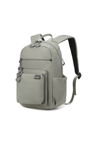 Smart Bags Açık Gri Günlük Orta Boy Hafif Kumaş Kadın Sırt Çantası