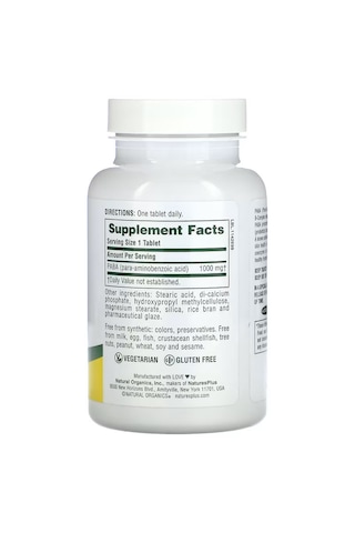 Naturesplus Sustained Release Paba 1,000 Mg 60 Tablet