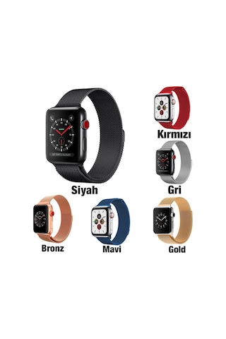 Ally Apple Uyumlu Watch 7 41 MM 6-5-4 40 MM Kayış Kordon Metal Milano Loo