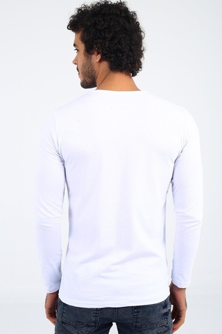 Oksit Mys Lion 4013 Slim Fit Likralı Uzunkol Basic Sweat