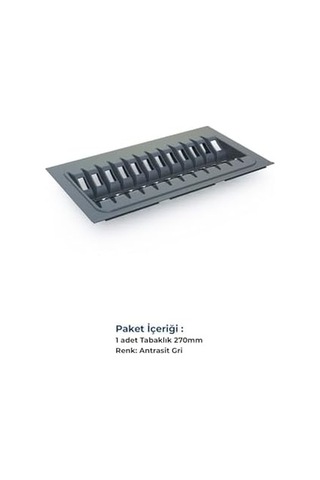 Tify Çekmece Içi Tabaklık 27cmx48cm, Antresit 3cm En Ve 6 Cm Boydan Kesilebilir Açık Bej
