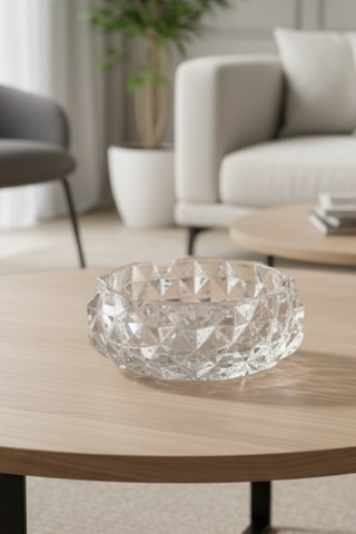 Cam Kare Küllük 12 Cm Modern Dekoratif Aksesuar