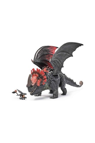 Ejderhanı Nasıl Eğitirsin Red Death Çiğneme Saldırısı Ejderha Figürü 28 Cm Hareketli Ejderha Oyunc Ejderhanı Nasıl Eğitirsin