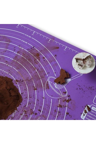 Jms Silikon Fırın Tepsisi Pedi Pişirme Mat Yapışmaz Ölçekli Pasta Aracı