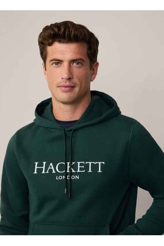 Hackett Koyu Yeşil Erkek Pamuklu Sweatshirt Hm581289