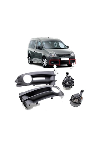 Vw Volkswagen Caddy Sis Farı Çerçeveli Oem Tip