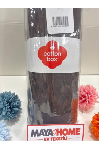 Cotton Box Koyu Kahve Battal Çift Kişilik Lastikli Çarşaf Seti 180x200 Çok Renkli