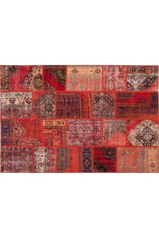 Mudo Home Lıma Anatolıa Patchwork Halı 170x240 Kırmızı