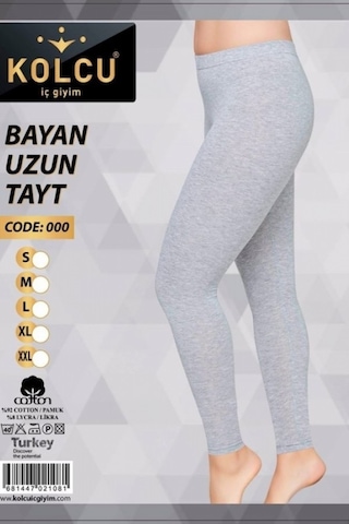 Kolcu Kadın Uzun Tayt 453 Gri