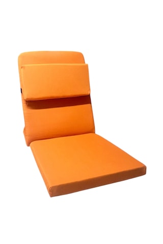 Ekstra Destek Yastıklı Yoga, Nefes, Meditasyon Sandalyesi Backjack Xl Su Ve Leke İticili Duck Kumaş Turuncu