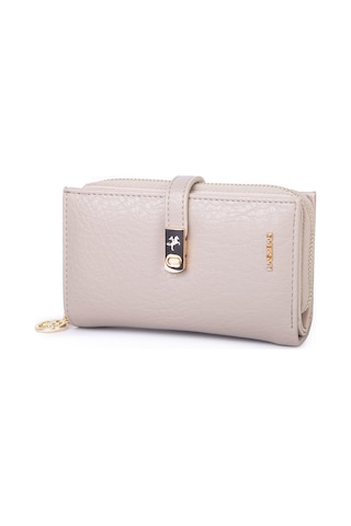 Nas Bag Kadın Orta Boy Kartlık Kağıt Para Ve Bozuk Para Tasarımına Sahip Kum Victoria 16x9 Cm Kum Rengi