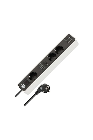 Ecolor Serisi 3 Soketli 1 Adet Type-c + 1 Adet Usb Girişli 1.5 Metre Kablolu Zaman Ayarlı Uzatma Priz 0