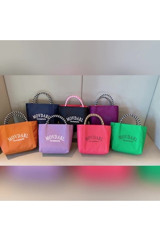 Skycity Nylon Çanta Kadınlar İçin Yenirilebilir Çanta, Günlük Kullanim, Spor, Okul, Ofis, Yemek Çantası, Su Geçirmez, Rose Pembe, Orta Boy, 2025 Yeni Desen Pembe