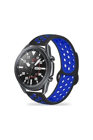 Gear S3 22mm Krd-02 Uyumlu Mkst Kordon-siyah-mavi