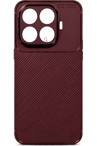 Xiaomi Mi 17t Pro Uyumlu Kılıf Karbon Tasarım Kamera Korumalı Silikon Telefon Kılıfı Kapak Bordo