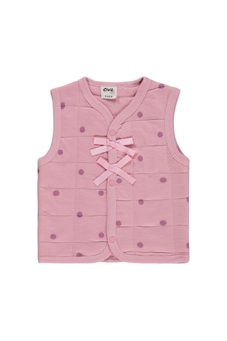 Civil Baby Puan Emp Fiyonklu 6-18 Ay Yelek - Pembe