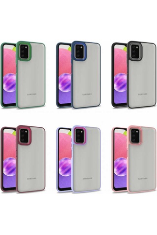 Zore Galaxy Uyumlu A03s Kılıf Flora Kapak - Yeşil Yeşil