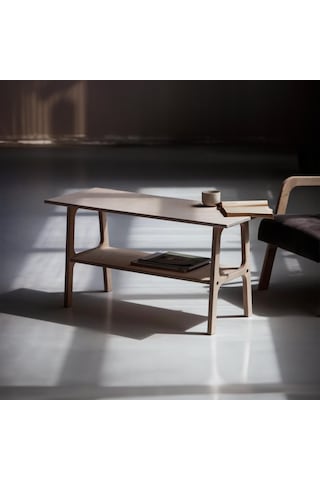 Woodesk Puerta, Ahşap Orta Sehpa, Coffe Table, 100x50, Ceviz Renk