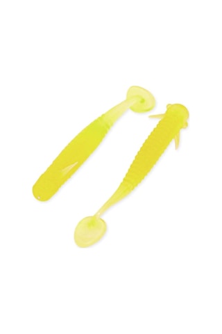 Silikon Kurt Yem - 1g 50mm - Fishack Wormix - 10 Adet - Fluo Green