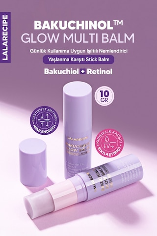 Lalarecipe ve Nemlendirici Stick Balm LALARECIPE Bakuchinol Glow Multi Balm