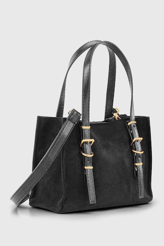Housebags Kadın Süet Siyah Tote Çanta 267 Siyah Süet