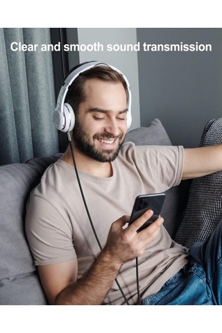 Yingfu Araba Aux Ses Kablosu İphone Lightning - 3,5 Mm Naylon Stereo Au Uyumlu Kırmızı