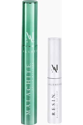 Colored Perfect Match Kit, Malachite Maskara Ve Resin Su Geçirmez Topcoat İle Lüks Göz Makyajı Yeşil